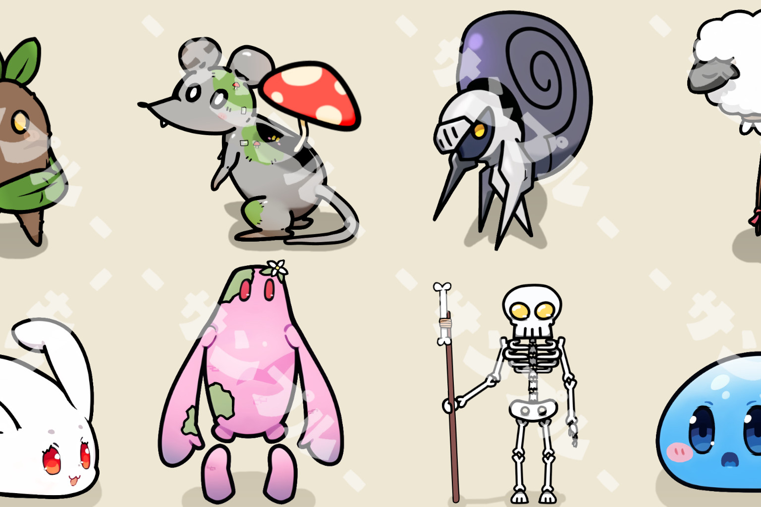 ファンタジーな可愛いモンスター立ち絵無料配布サイト